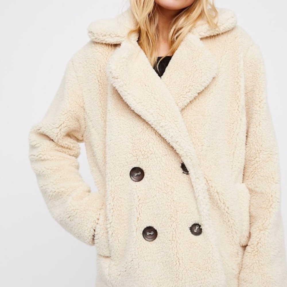 Free People Teddy Pea Coat